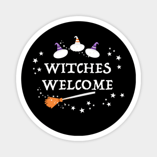 Witches welcome Halloween Magnet